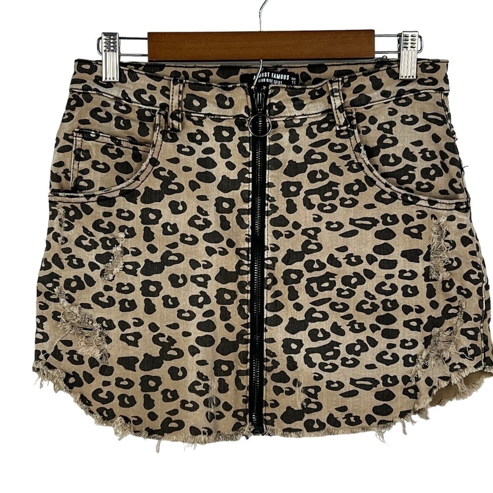 ALMOST‎ FAMOUS HIGH RISE ANIMAL PRINT MINISKIRT